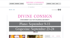 Desktop Screenshot of divineconsign.net