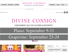 Tablet Screenshot of divineconsign.net